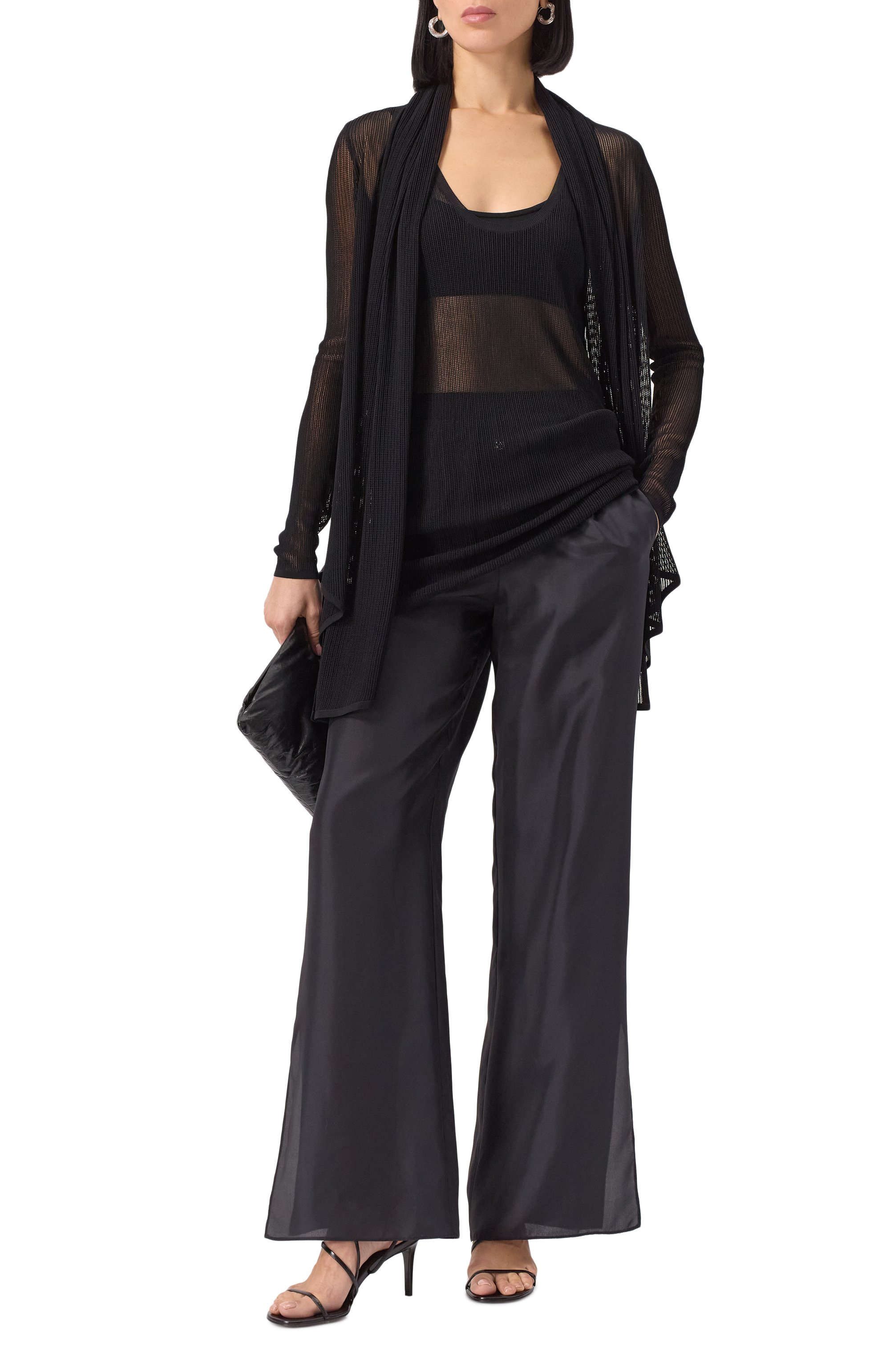 Шелковые брюки MM6, арт. S52KA0529/M35244, фото 2