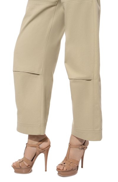 Кожаные босоножки tribute SAINT LAURENT, арт. 457752, фото 3