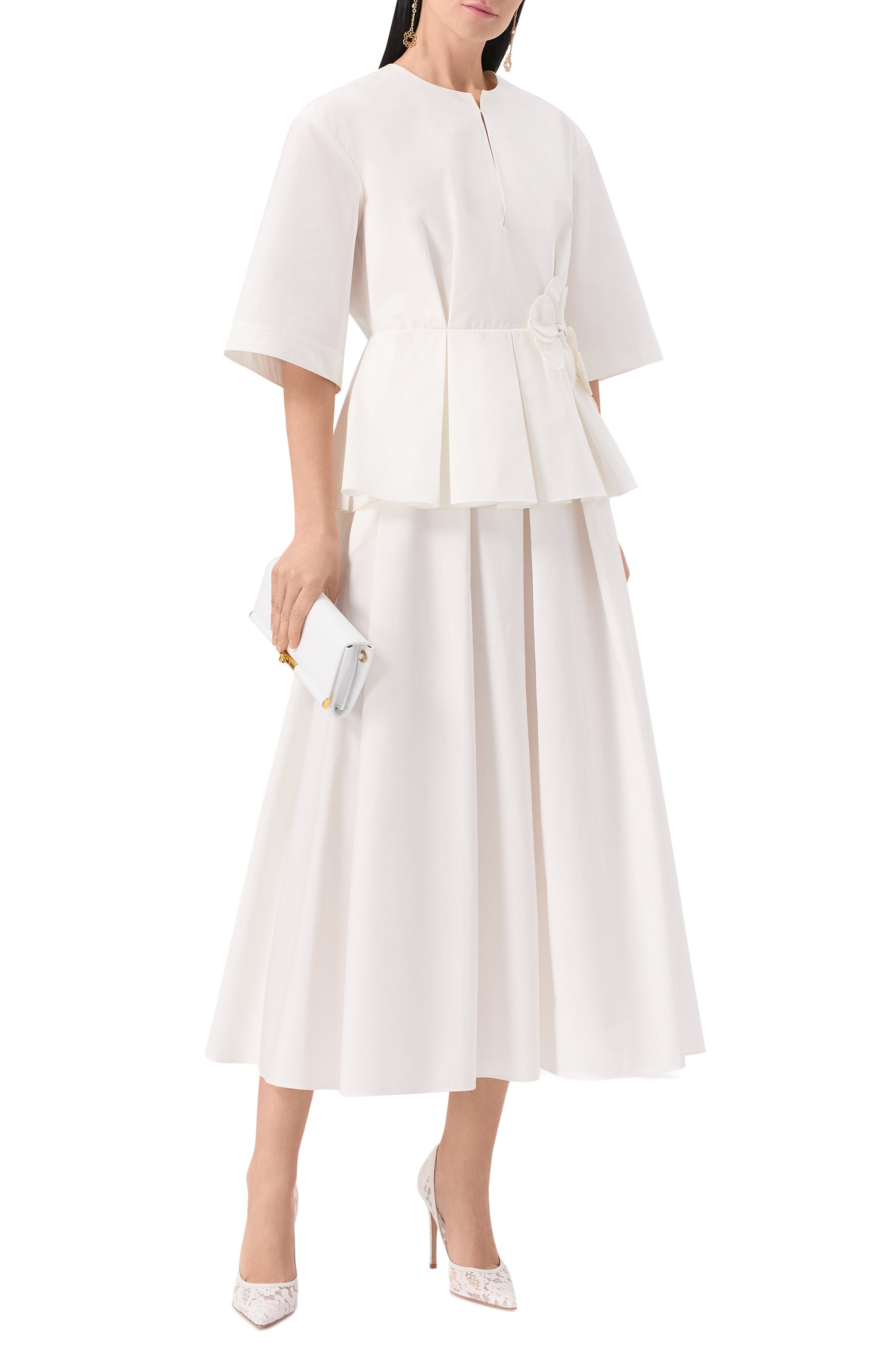 Хлопковый топ ELIE SAAB, арт. T0131, фото 2