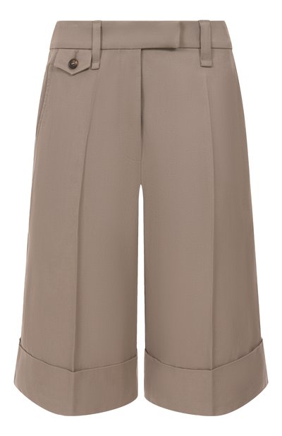 Женские шорты из хлопка и льна BRUNELLO CUCINELLI, арт. ML145P8866