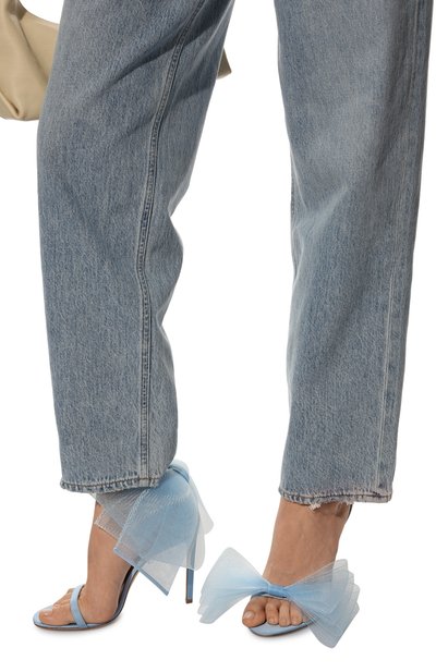 Текстильные босоножки aveline 100 JIMMY CHOO, арт. AVELINE 100 YMG, фото 3