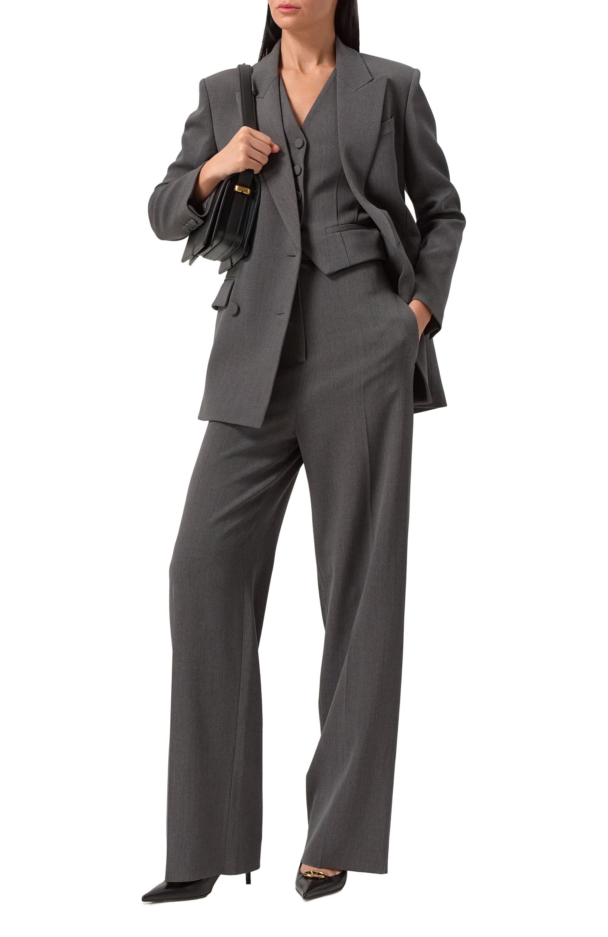 Шерстяные брюки VALENTINO, арт. 5B3RB5Y07CU, фото 2