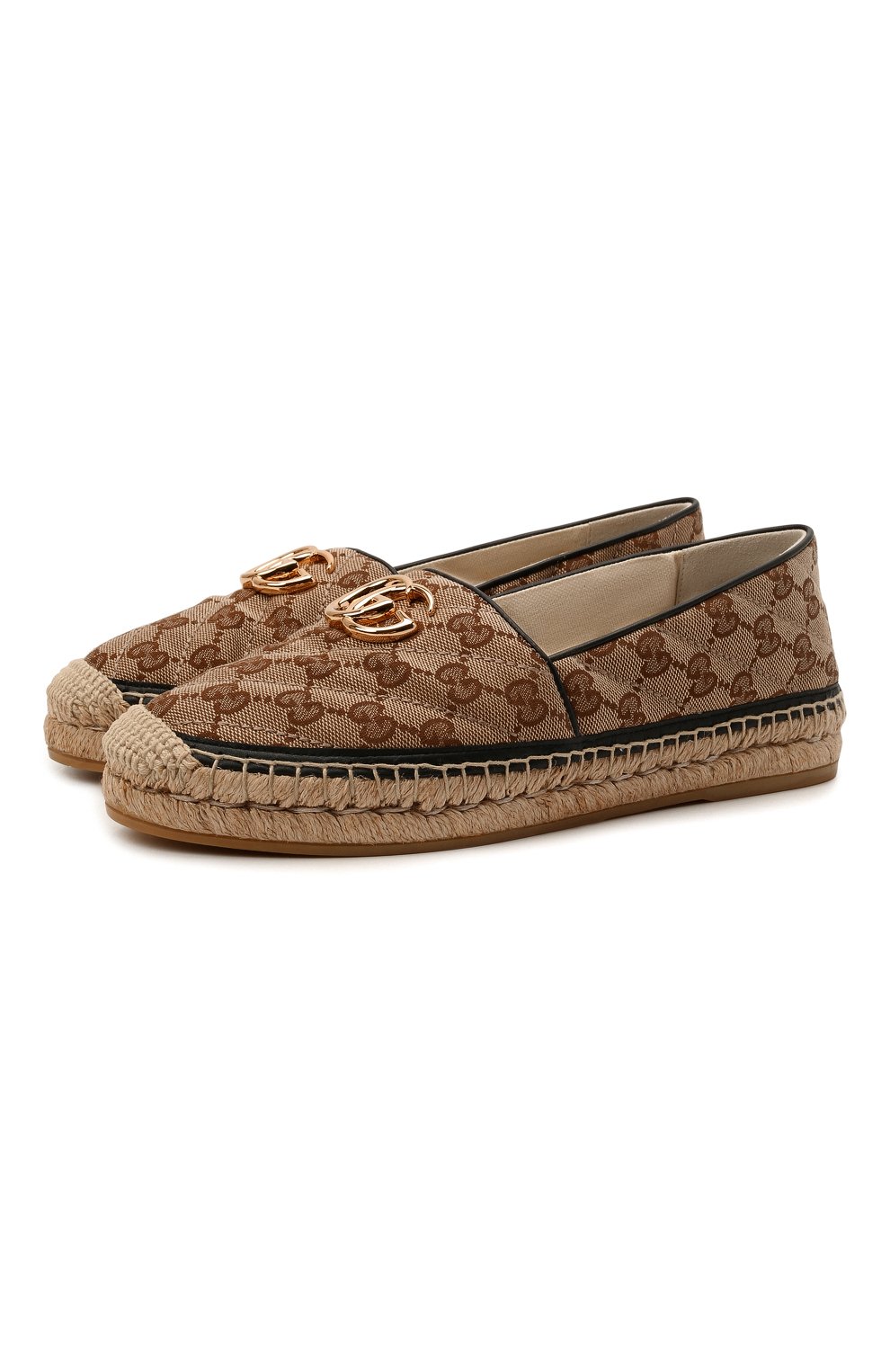 Текстильные эспадрильи GUCCI бежевого цвета по цене 74880 руб., арт. 621239/KQWM0, фото 1 Текстильные эспадрильи GUCCI, арт. 621239/KQWM0, фото 1