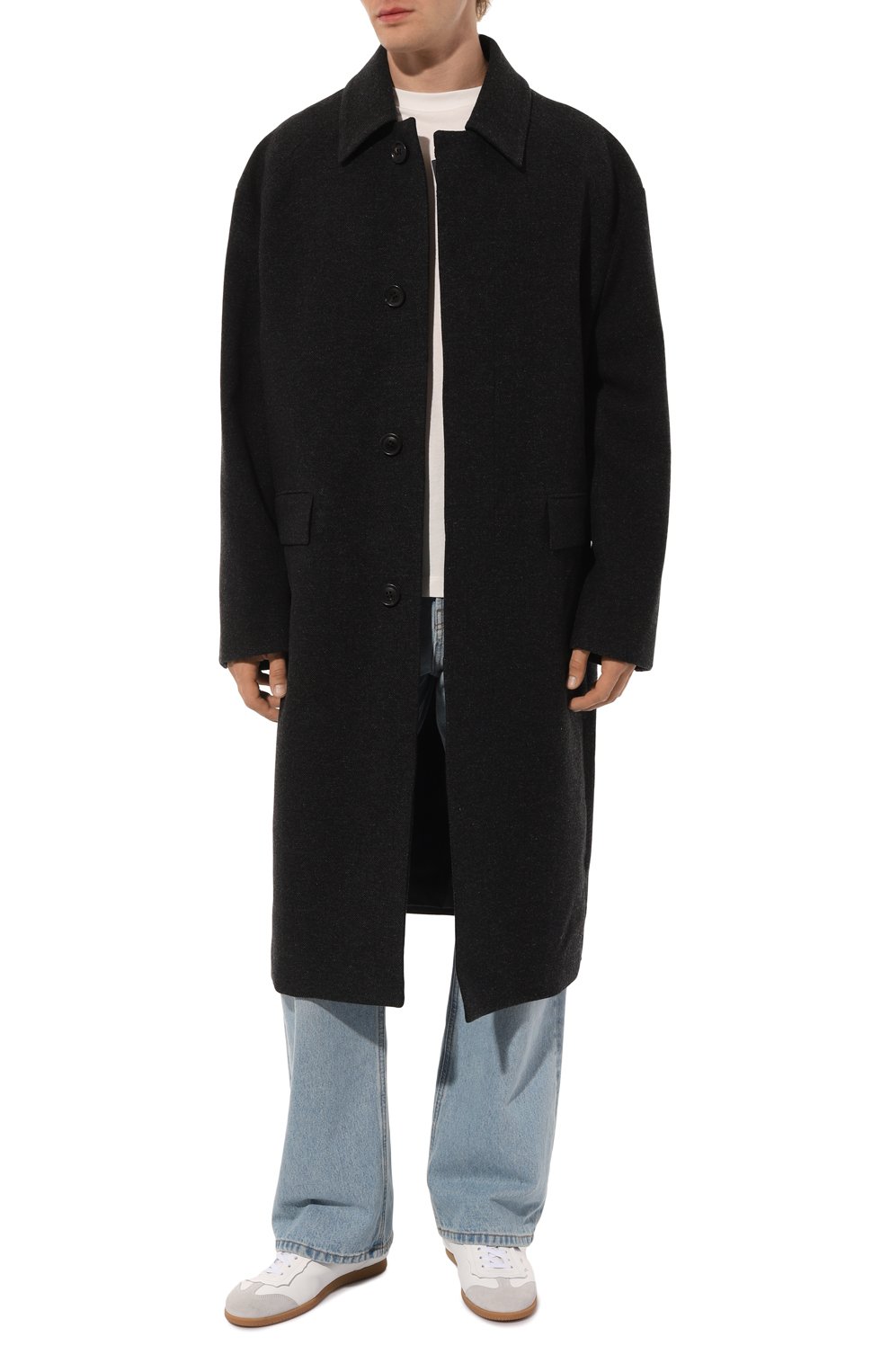 Шерстяное пальто JUUN.J темно-серого цвета по цене 136500 руб., арт. JC4930P21/4, фото 2 Шерстяное пальто JUUN.J, арт. JC4930P21/4, фото 2