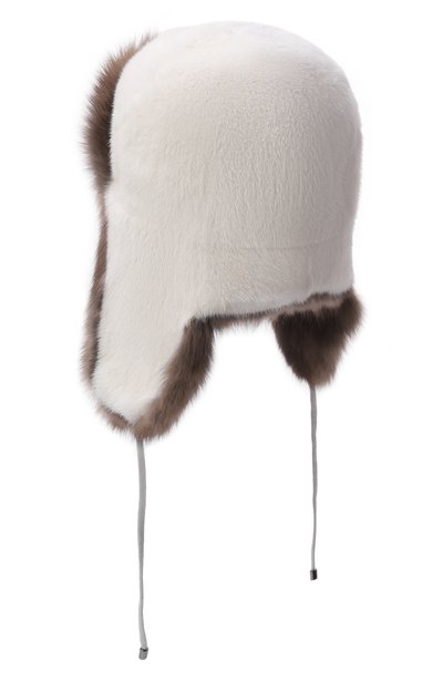 Женская меховая шапка-ушанка из норки и соболя VICTORIA KUSENKOVA, арт. 091703631094