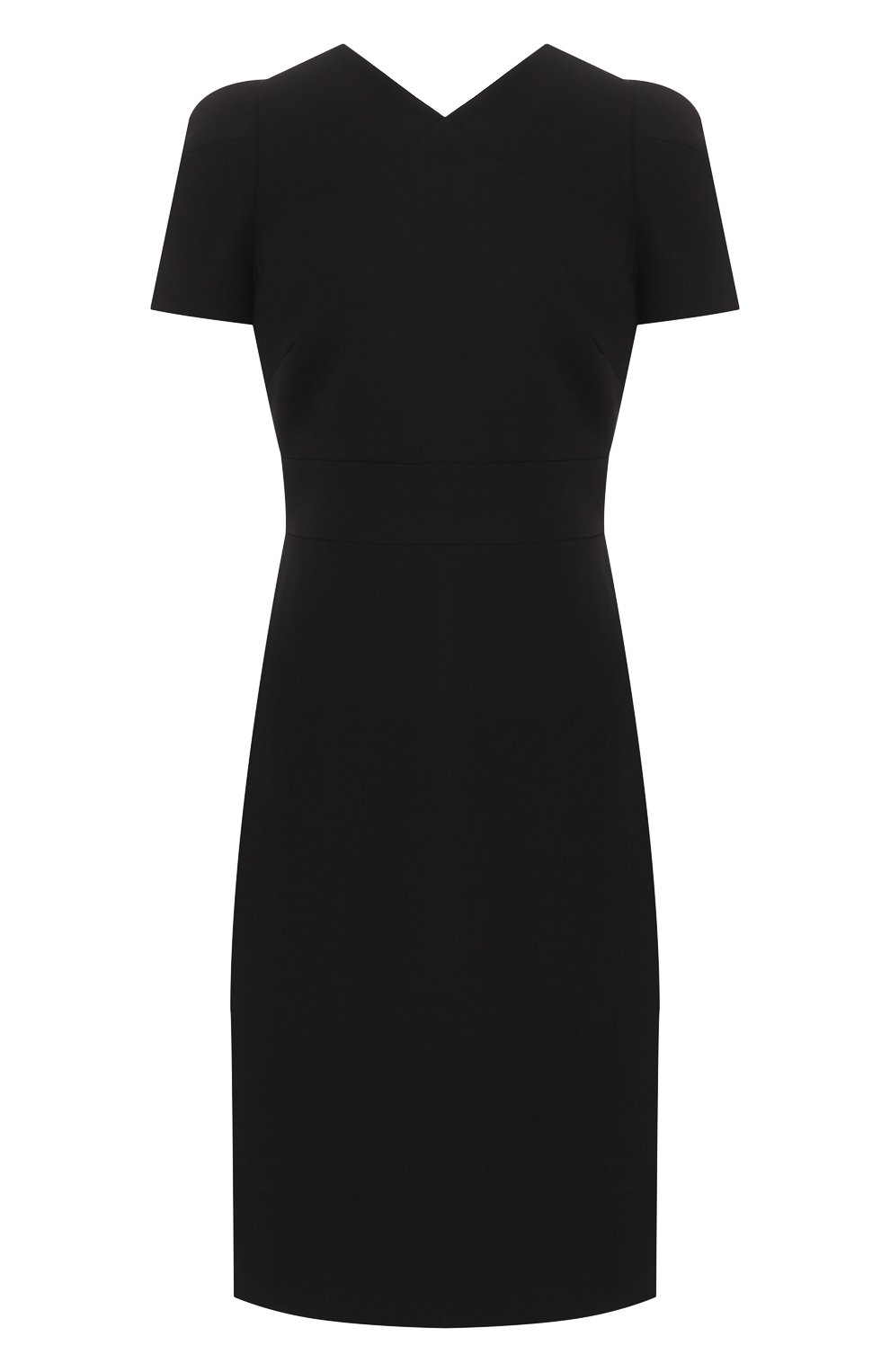Шерстяное платье GIORGIO ARMANI черного цвета по цене 199500 руб., арт. 9SHVA01S/T001T, фото 1 Шерстяное платье GIORGIO ARMANI, арт. 9SHVA01S/T001T, фото 1