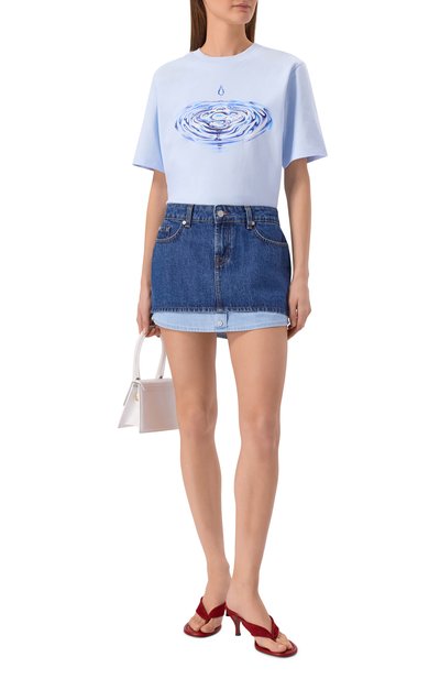 Джинсовая юбка cherry 7 FOR ALL MANKIND, арт. 7U7C0E52-3DM, фото 2