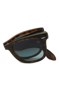 Женские солнцезащитные очки RAY-BAN коричневого цвета, арт. 4105-894/3M | Фото 6 (Кросс-КТ: С/з-унисекс; Региональные ограничения белый список (Axapta Mercury): Не проставлено, RU; Нос: Не проставлено; Материал: Пластик; Тип очков: С/з; Оптика Гендер: оптика-унисекс; Очки форма: Прямоугольные)