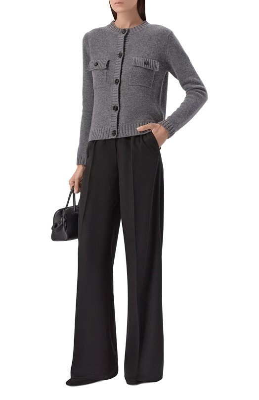 Шерстяной кардиган Weekend Max Mara 0LBIA Серый  0LBIA Фото 2