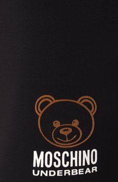Мужская хлопковая футболка MOSCHINO черного цвета, арт. A0703/4406 | Фото 6 (Драгоценные камни: Проставлено; Рукава: Короткие; Длина (для топов): Стандартные; Материал сплава: Проставлено; Кросс-КТ: домаш�няя одежда; Тематический товар: Teddy Bear; Материал внешний: Хлопок)