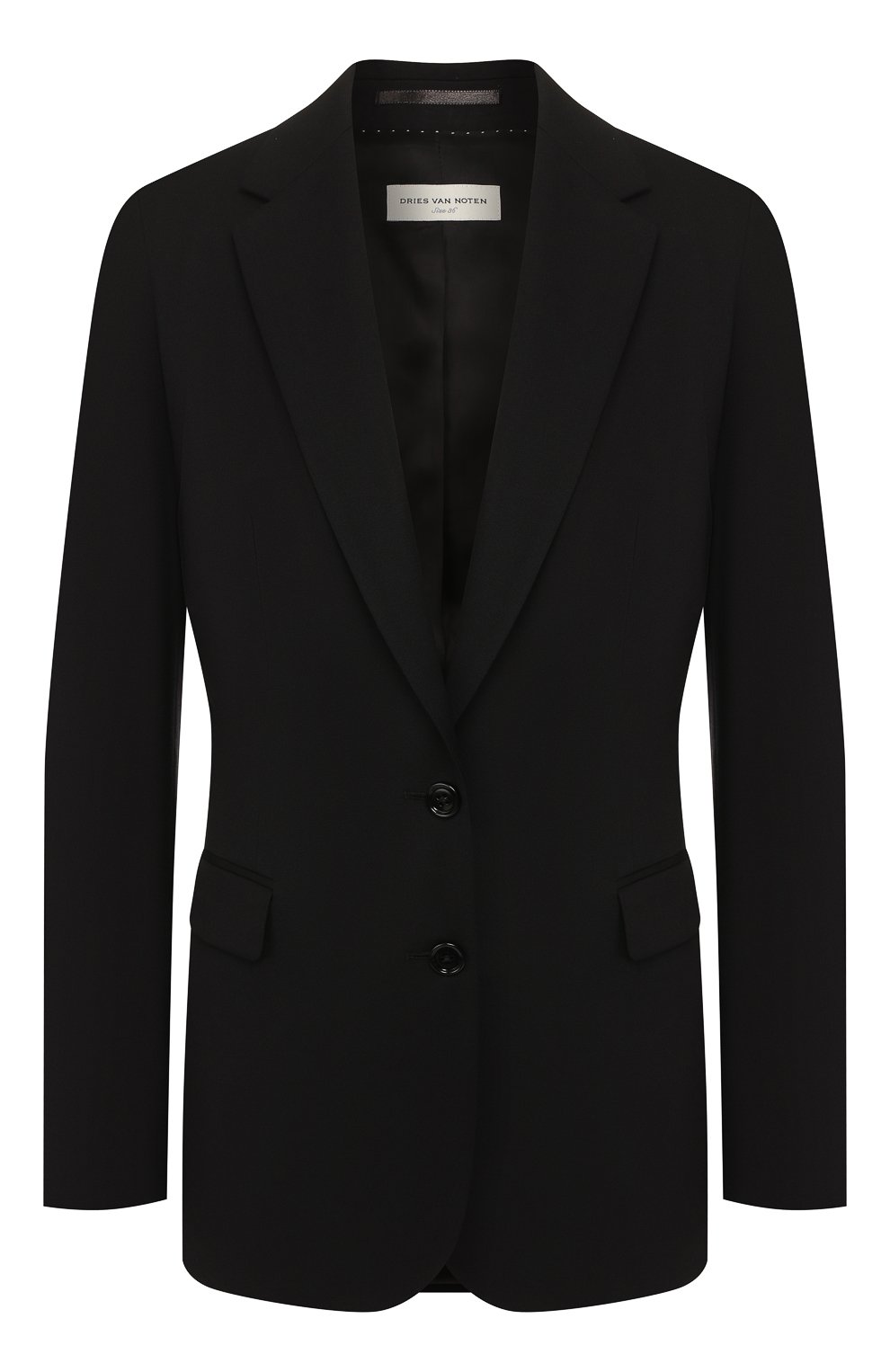 Жакет из смеси хлопка и шерсти DRIES VAN NOTEN черного цвета по цене 59950 руб., арт. 191-10427-7286, фото 1 Жакет из смеси хлопка и шерсти DRIES VAN NOTEN, арт. 191-10427-7286, фото 1