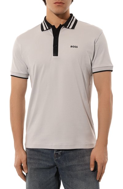 Хлопковое поло BOSS GREEN, арт. 50533272, фото 3