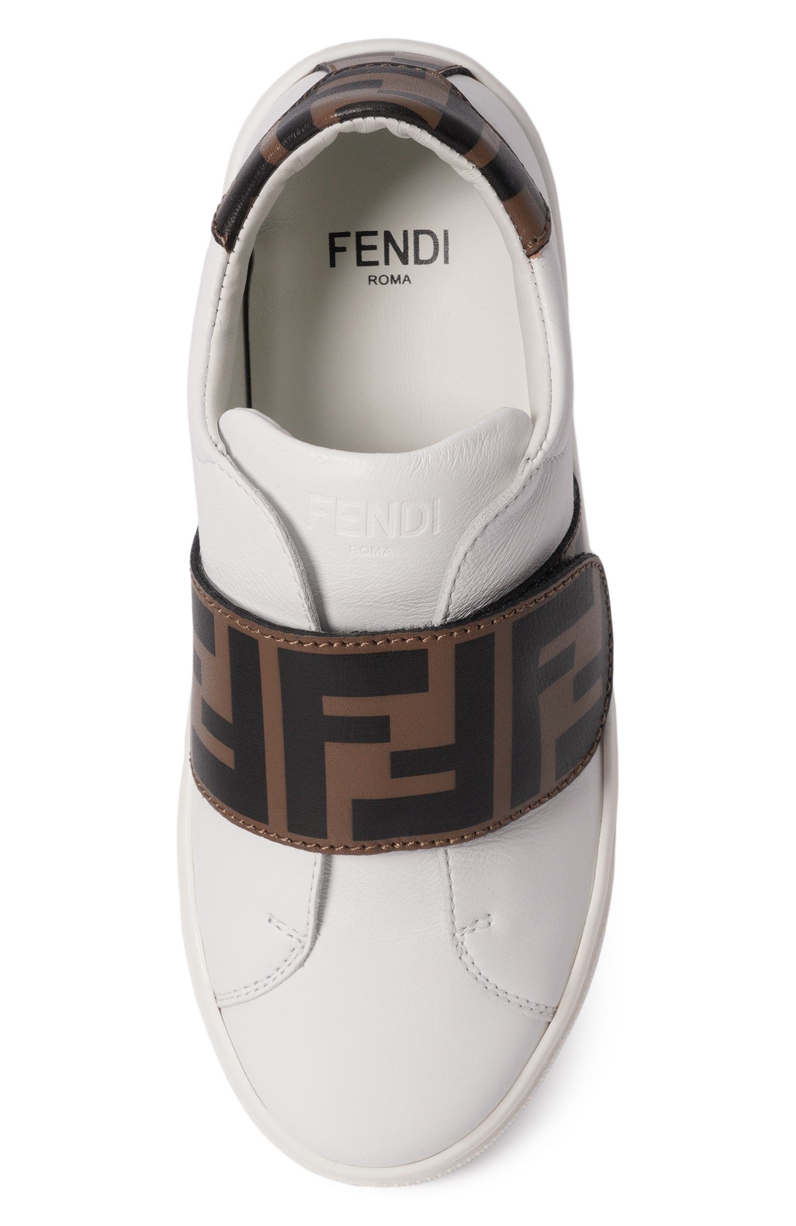 Кожаные кеды FENDI, арт. JMR325/A7N4_001, фото 4