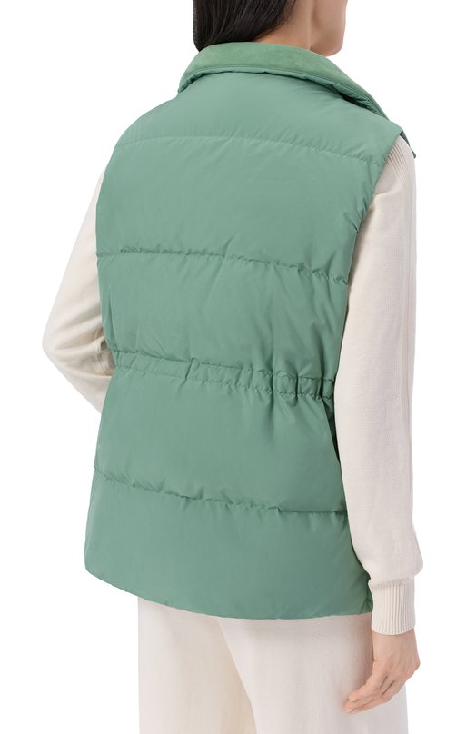 Пуховый жилет Kiton D61622K0948H05 Зелёный  D61622K0948H05 Фото 4