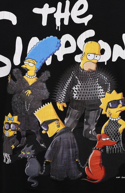 Хлопковая футболка balenciaga x the simpsons BALENCIAGA, арт. 676589/TLVG7, фото 5