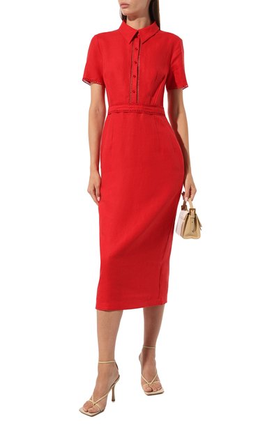 Льняное платье ALEXANDRA GEORGIEVA BY KRESTETSKAYA STROCHKA, арт. L1-018kr23, фото 2