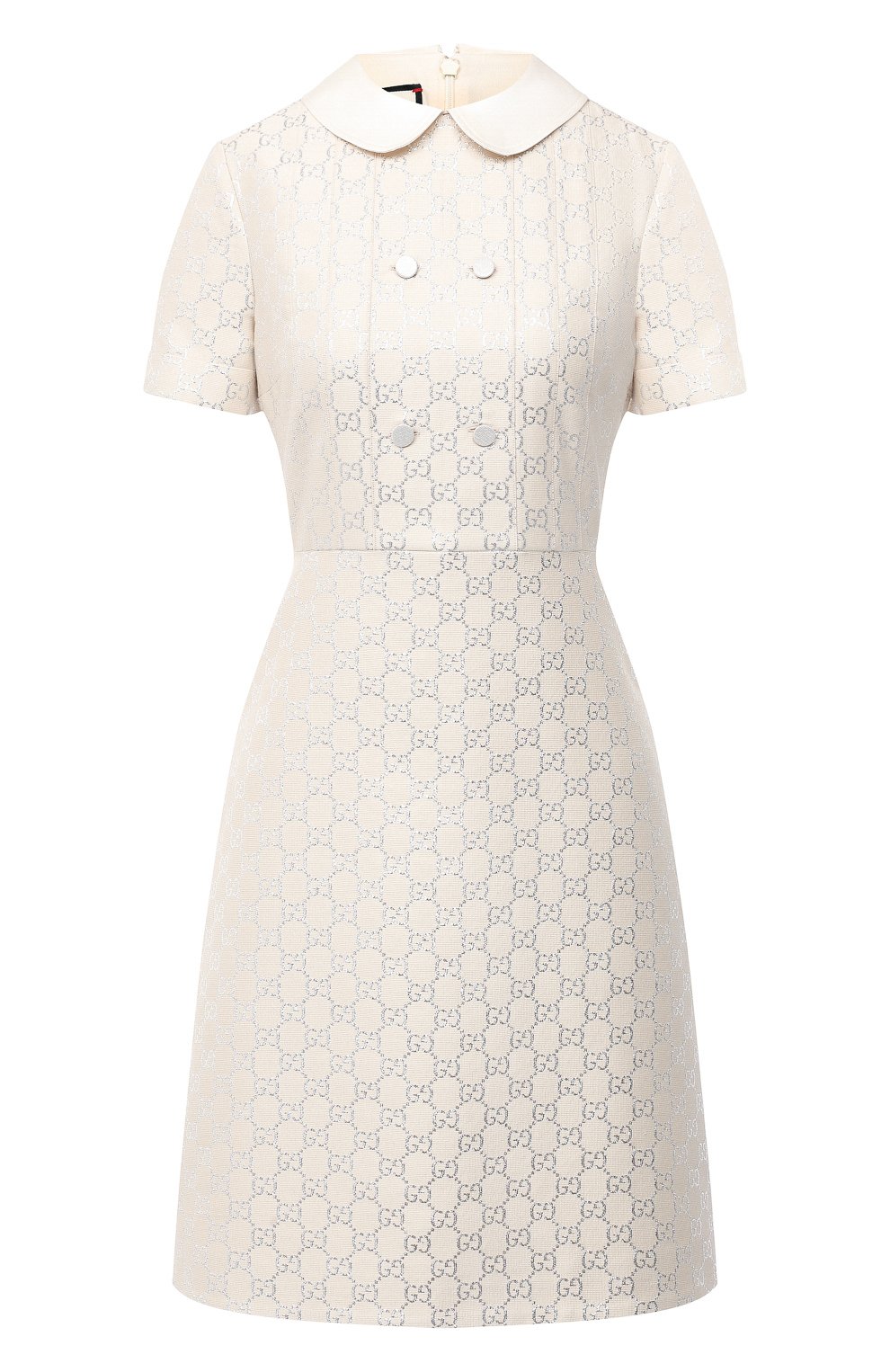 Платье из шерсти и шелка GUCCI кремового цвета по цене 374400 руб., арт. 628947/ZAE07, фото 1 Платье из шерсти и шелка GUCCI, арт. 628947/ZAE07, фото 1