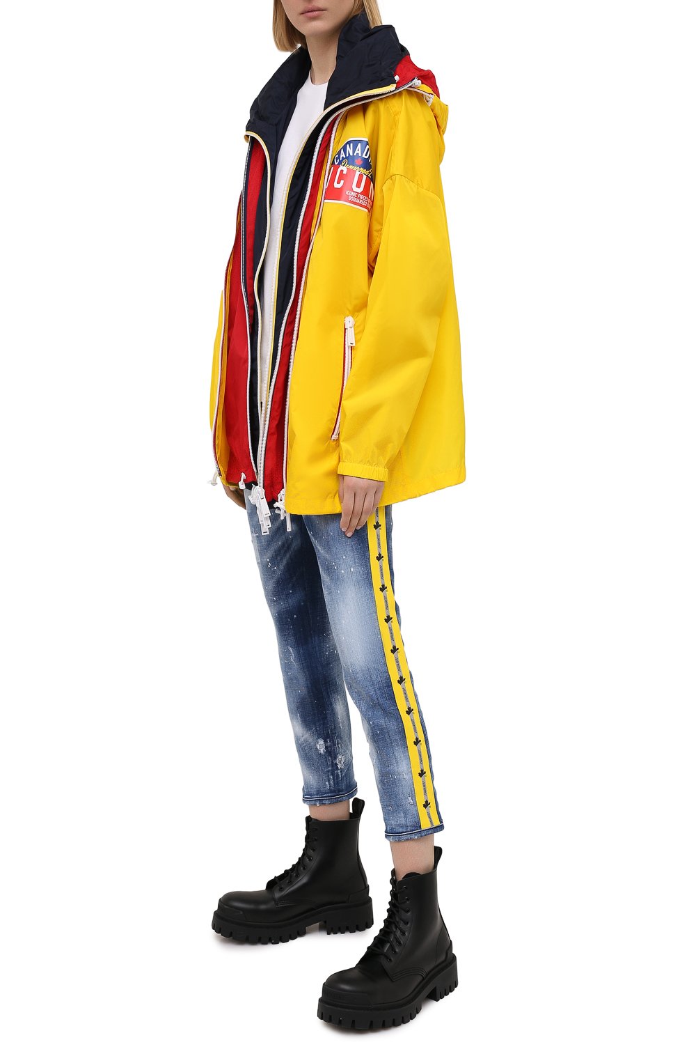 Джинсы DSQUARED2 темно-синего цвета по цене 62300 руб., арт. S75LB0461/S30342, фото 2 Джинсы DSQUARED2, арт. S75LB0461/S30342, фото 2