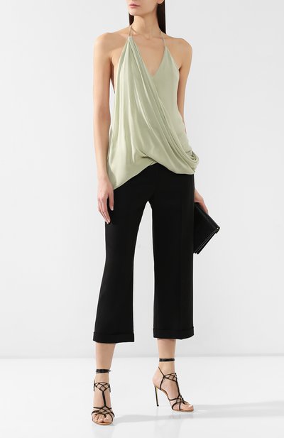 Топ из вискозы JACQUEMUS зеленого цвета по цене 42550 руб., арт. 191T004/05520, фото 2 Топ из вискозы JACQUEMUS, арт. 191T004/05520, фото 2