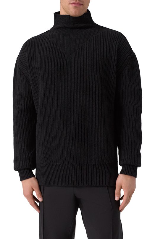 Шерстяной свитер Rick Owens RU02E1645/KWV Чёрный  RU02E1645/KWV Фото 3