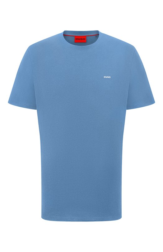 Хлопковая футболка HUGO 50466158 Синий 50466158