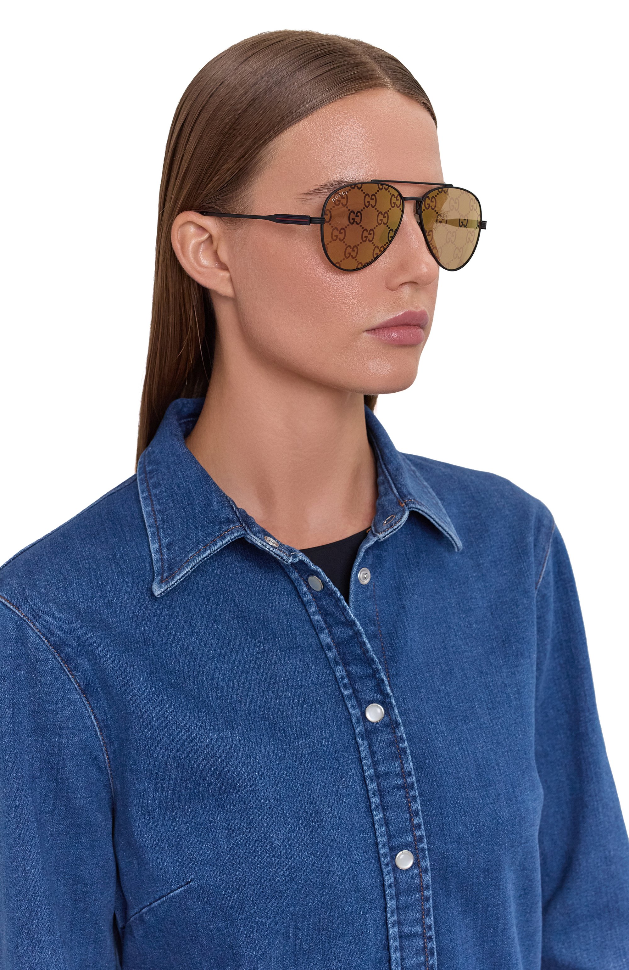 Солнцезащитные очки GUCCI желтого цвета по цене 53300 руб., арт. GG1874S 005, фото 3 Солнцезащитные очки GUCCI, арт. GG1874S 005, фото 3