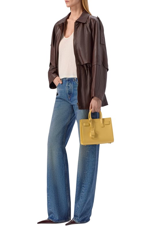 Сумка Sac de Jour nano Saint Laurent 392035/02G9W Жёлтый  392035/02G9W Фото 3