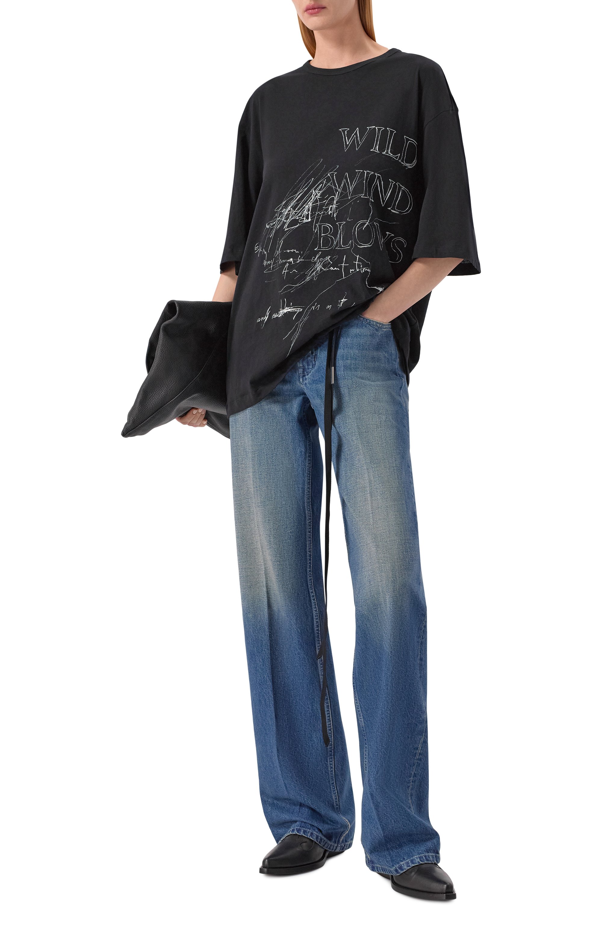 Хлопковая футболка ANN DEMEULEMEESTER, арт. B0013838/FA206, фото 2