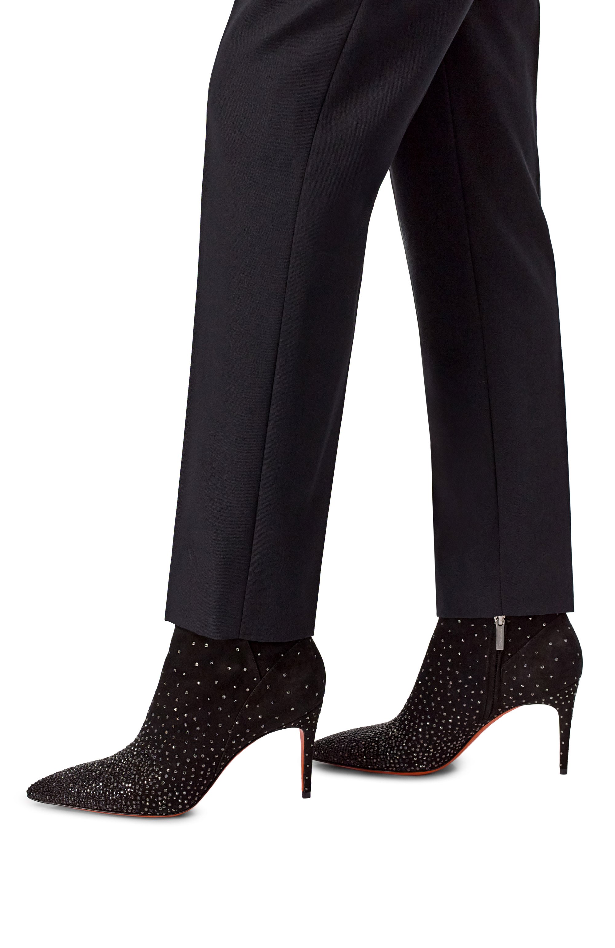 Замшевые ботильоны SANTONI, арт. WTIG71973HI2NRHS, фото 2