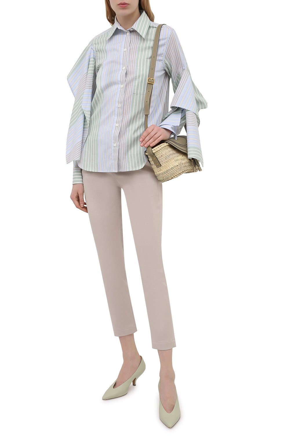Хлопковые брюки BRUNELLO CUCINELLI, арт. MP126P7755, фото 2