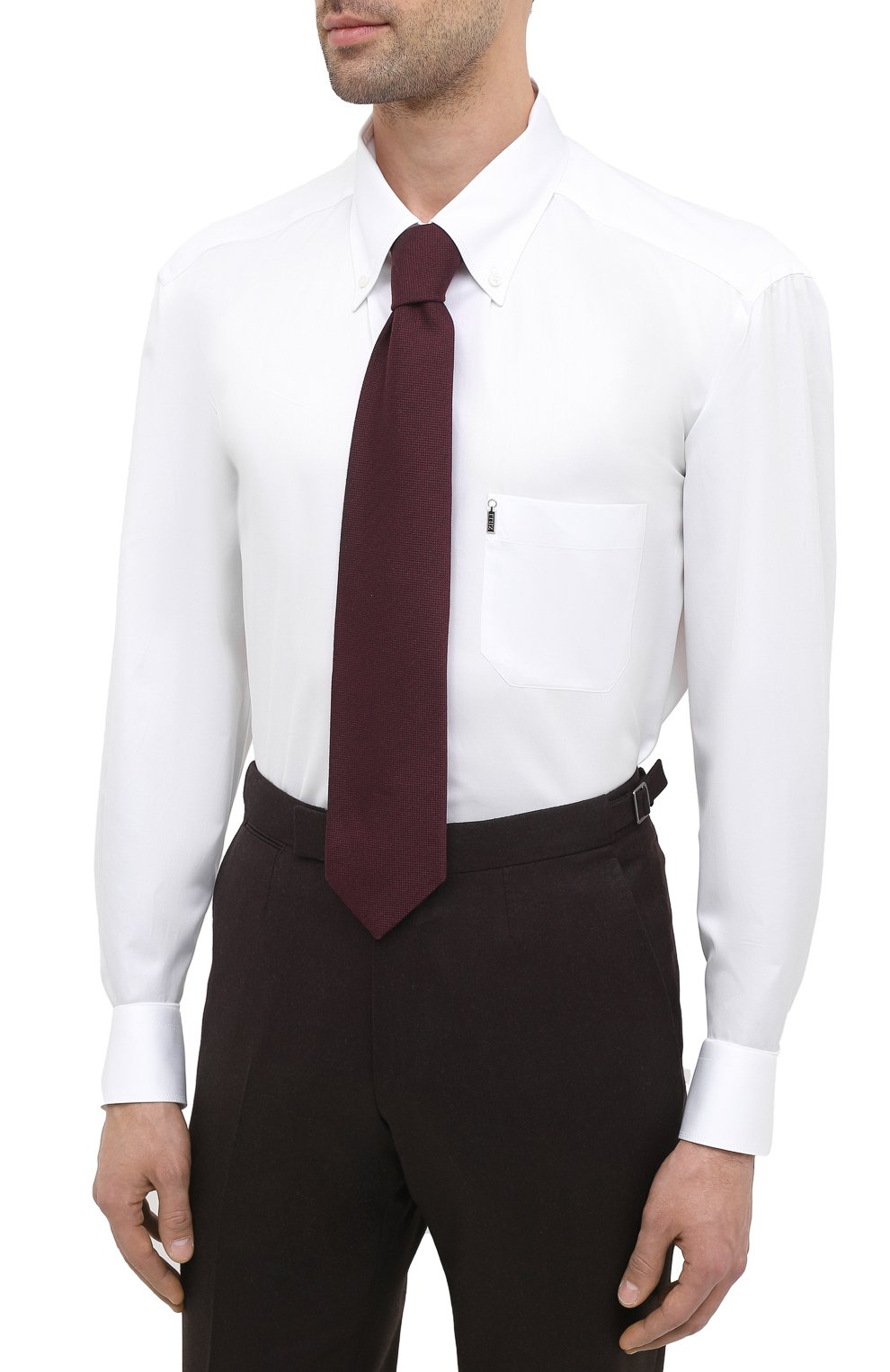 Хлопковая сорочка ZILLI белого цвета по цене 116500 руб., арт. MFU-10715-0299/0008/45-49, фото 4 Хлопковая сорочка ZILLI, арт. MFU-10715-0299/0008/45-49, фото 4