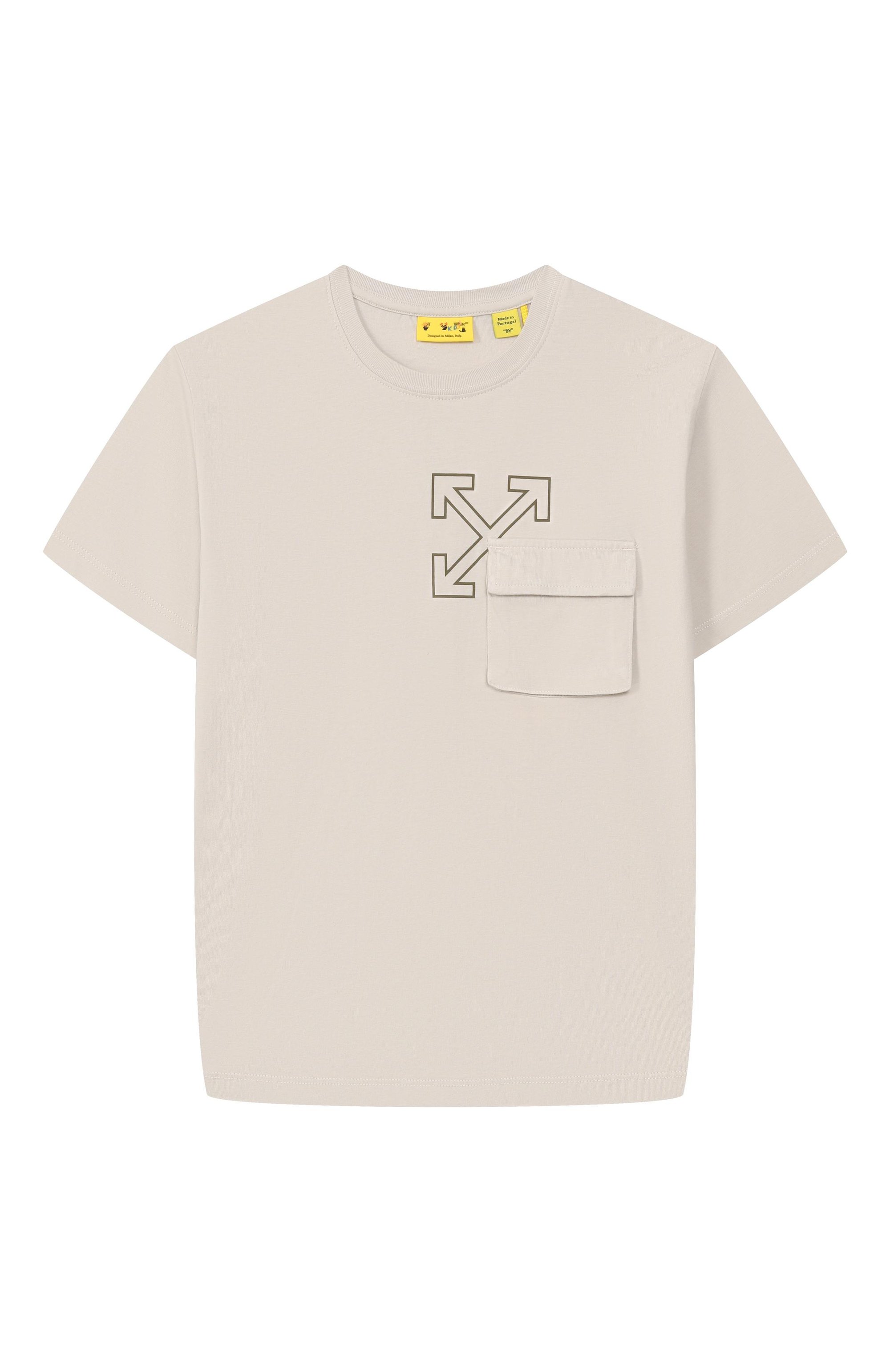 Хлопковая футболка OFF-WHITE, арт. 0BAA016S26JER001, фото 1