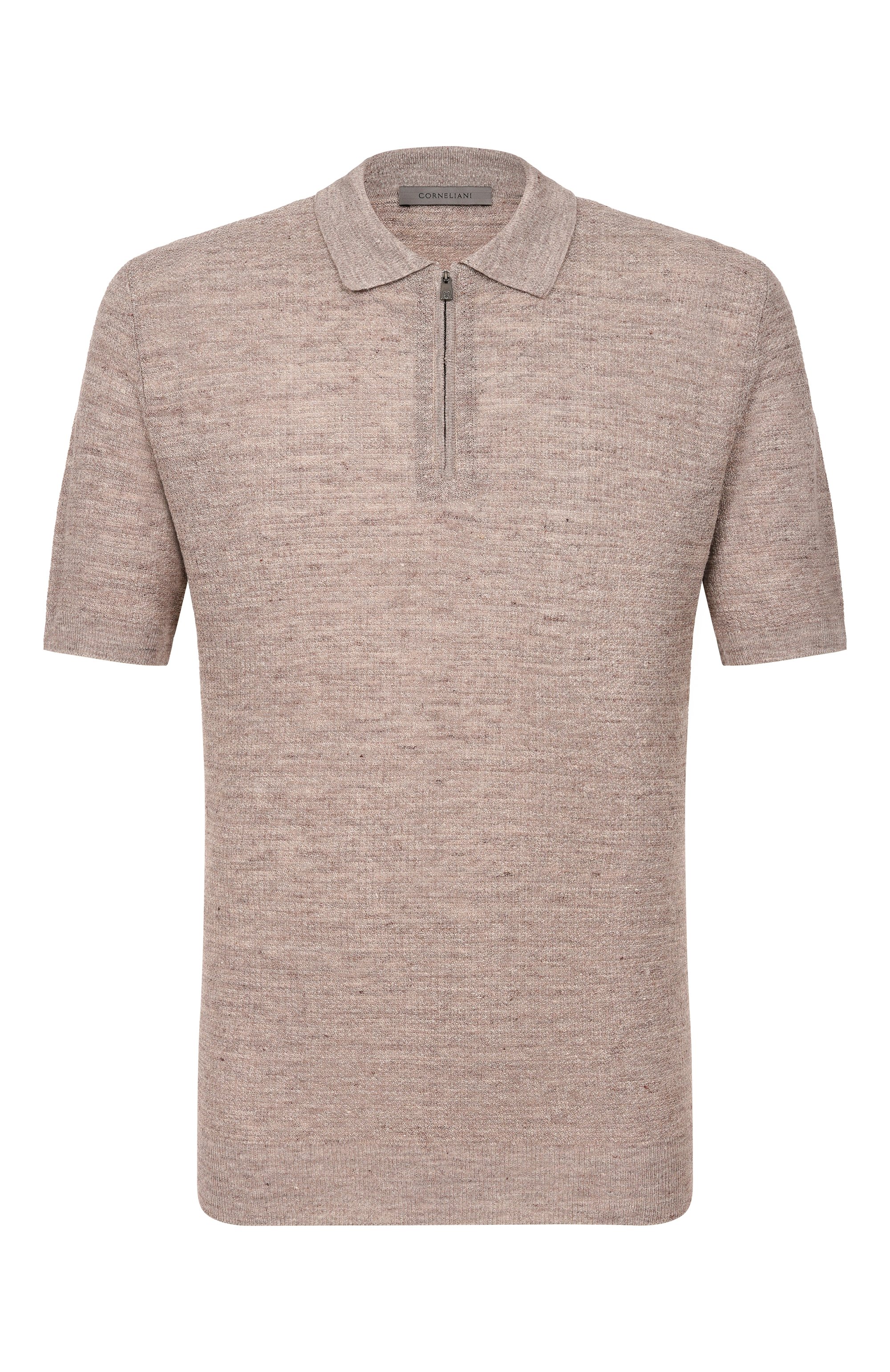 Поло изо льна и шелка CORNELIANI, арт. 27M566/2725134, фото 1