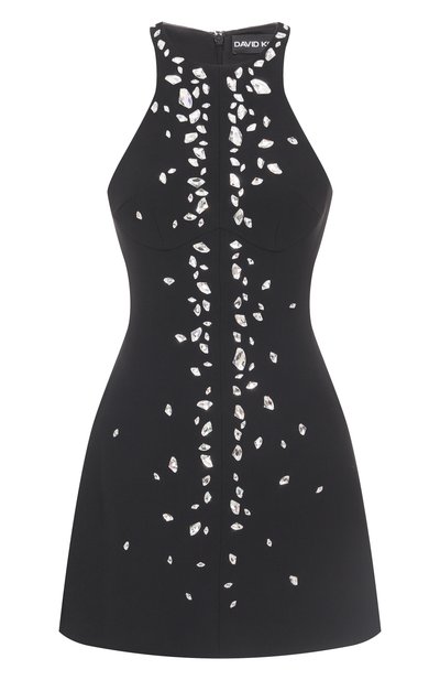 Женское платье с отделкой стразами DAVID KOMA, арт. RE25DK25DA