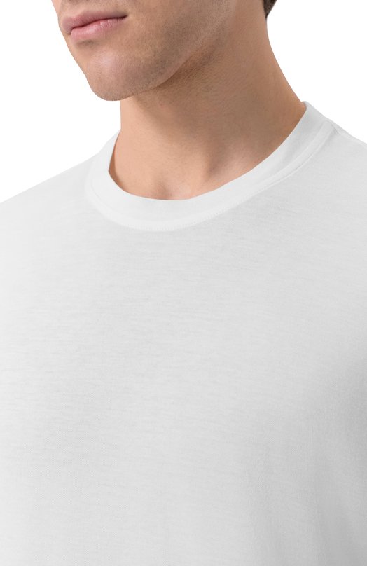 Футболка из лиоцелла и хлопка Capobianco 20M660.TM00. Белый  20M660.TM00. Фото 5