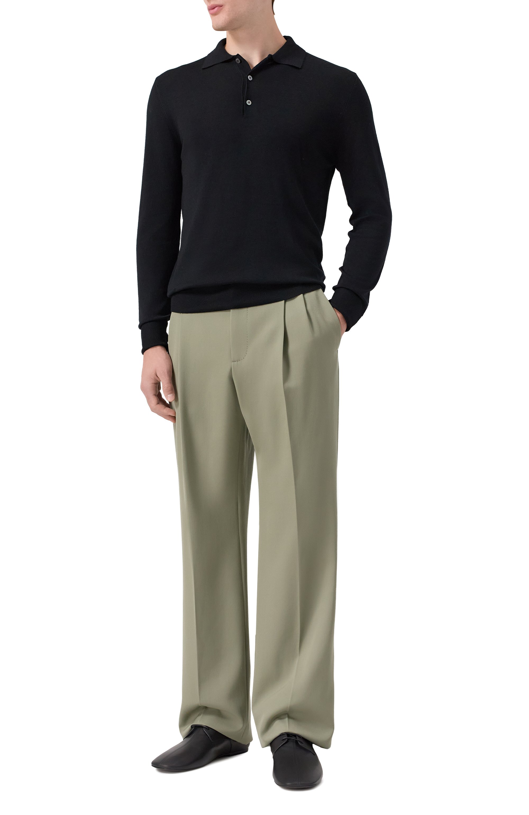 Кожаные дерби DRIES VAN NOTEN, арт. 021711-109-900, фото 2