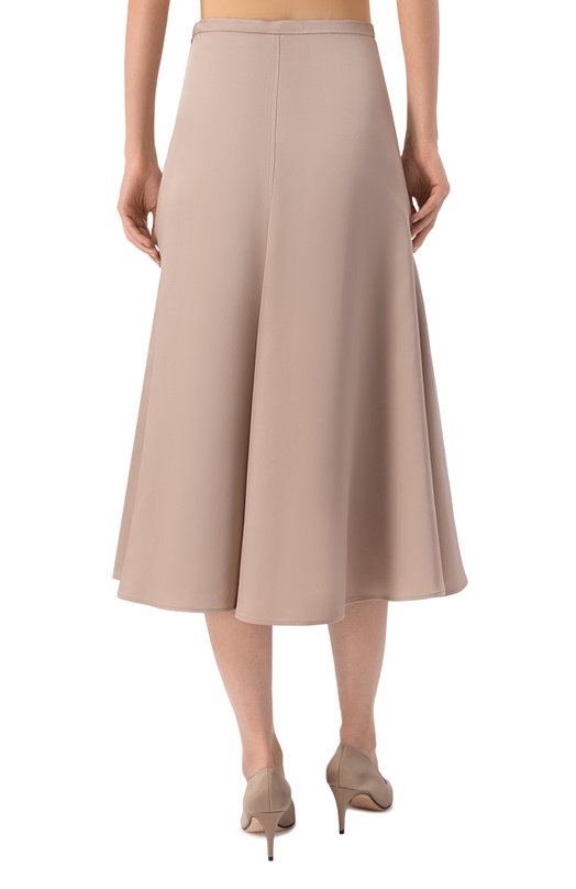 Шелковая юбка Brunello Cucinelli MB179G3965 Бежевый  MB179G3965 Фото 4