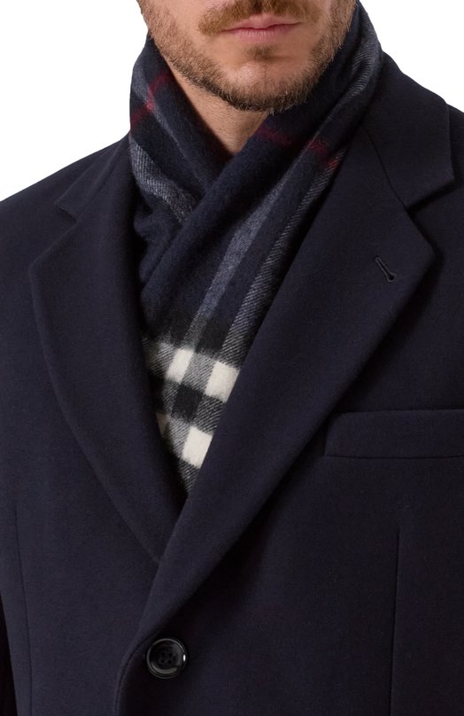 Кашемировый шарф Burberry 8112641 Синий  8112641 Фото 2
