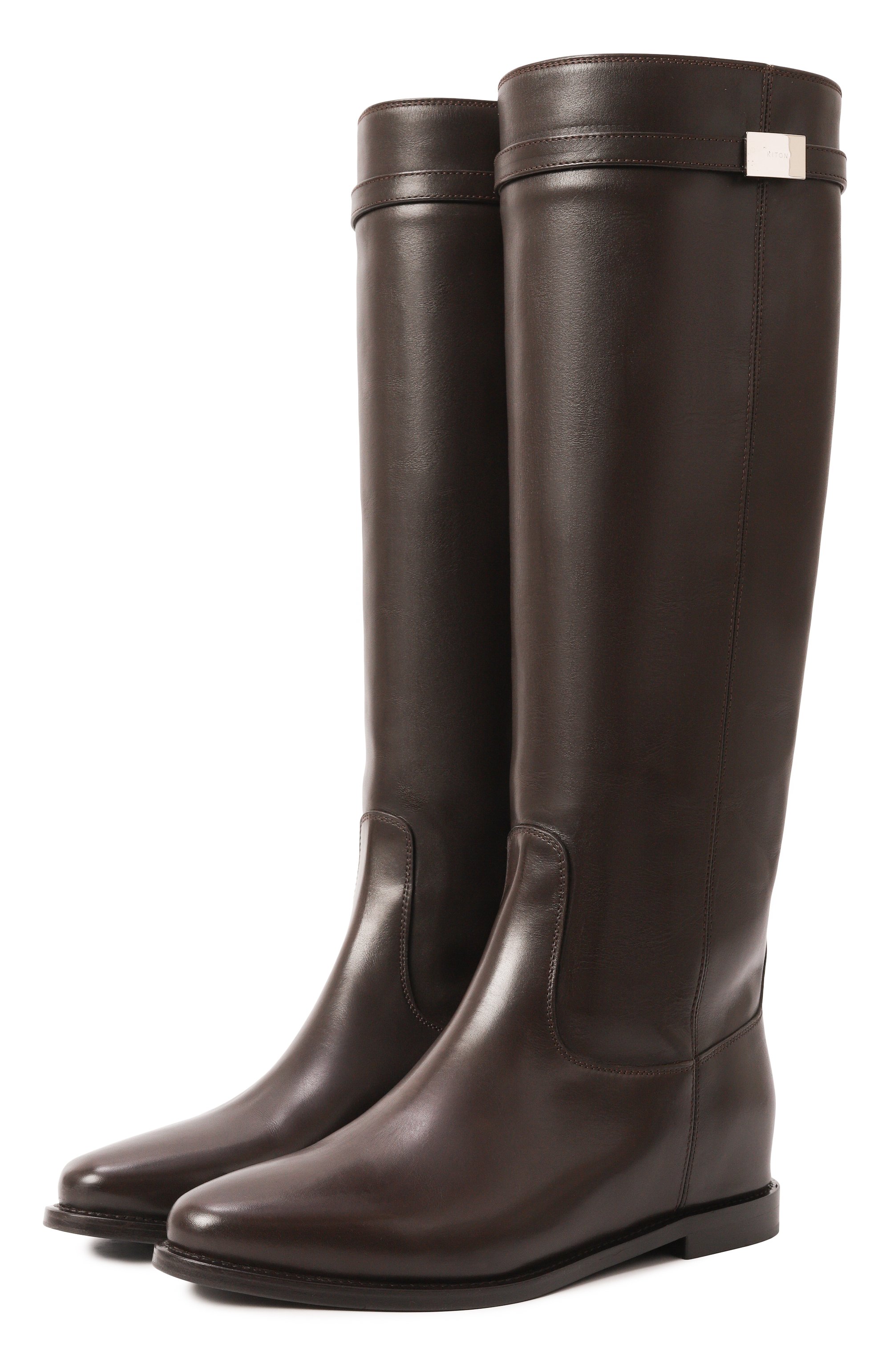 Кожаные сапоги KITON, арт. D58804N0102701, фото 1