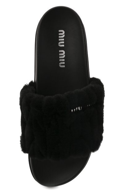 Шлепанцы MIU MIU, арт. 5XX522-2DNU-F0002-D010, фото 5