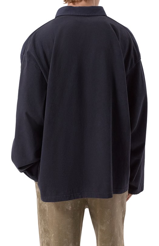 Хлопковая рубашка Balenciaga 839192/TNM60 Синий  839192/TNM60 Фото 4