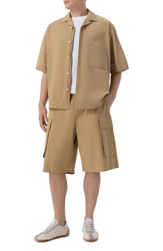Хлопковые шорты Jil Sander J47KA0299/J45292 Бежевый  J47KA0299/J45292 Фото 2