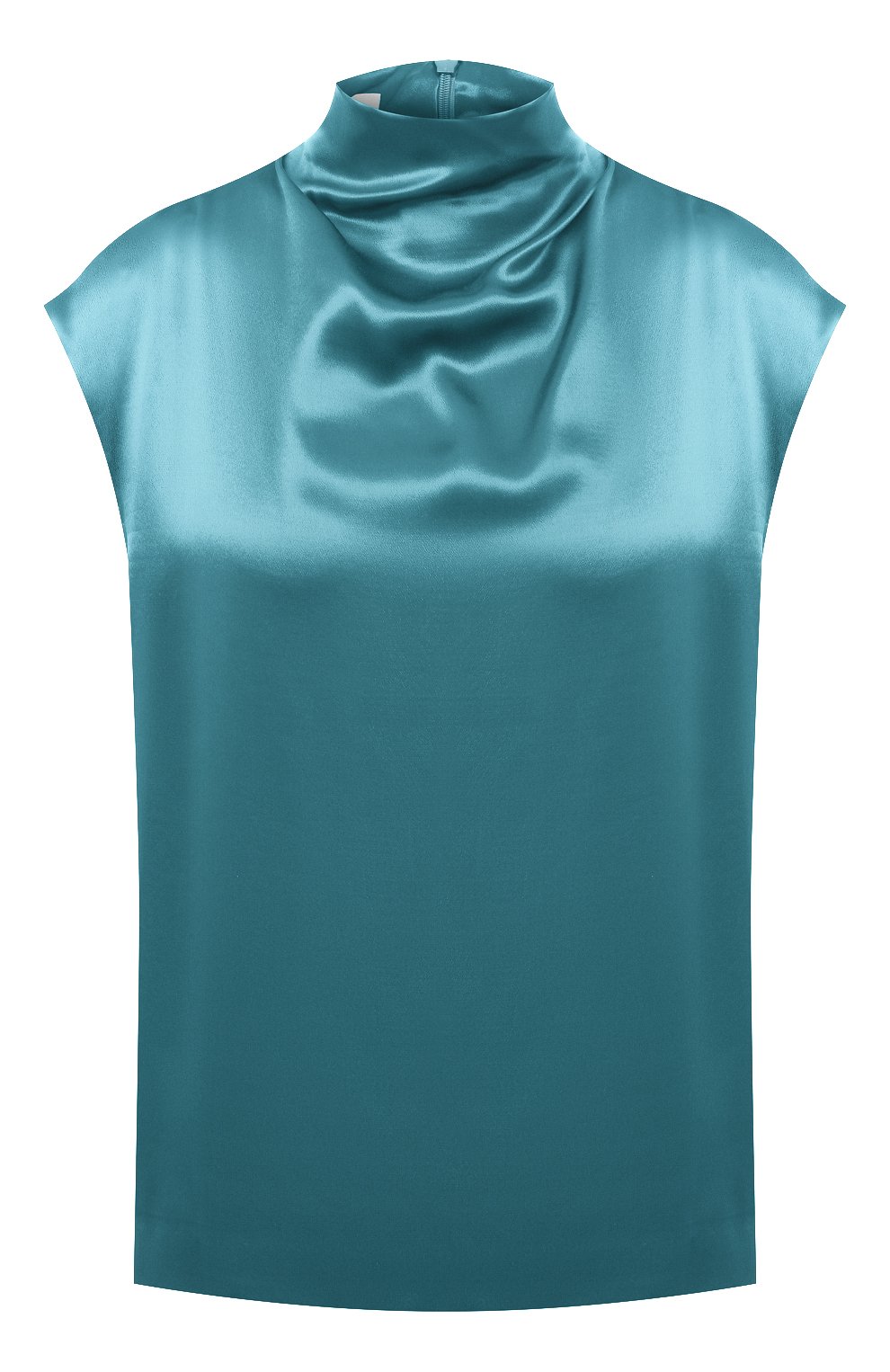 Топ из вискозы DRIES VAN NOTEN бирюзового цвета по цене 35650 руб., арт. 202-10756-1042, фото 1 Топ из вискозы DRIES VAN NOTEN, арт. 202-10756-1042, фото 1