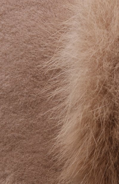 Меховая шапка-ушанка из норки и соболя VICTORIA KUSENKOVA бежевого цвета по цене 377520 руб., арт. 321913694227, фото 3 Меховая шапка-ушанка из норки и соболя VICTORIA KUSENKOVA, арт. 321913694227, фото 3