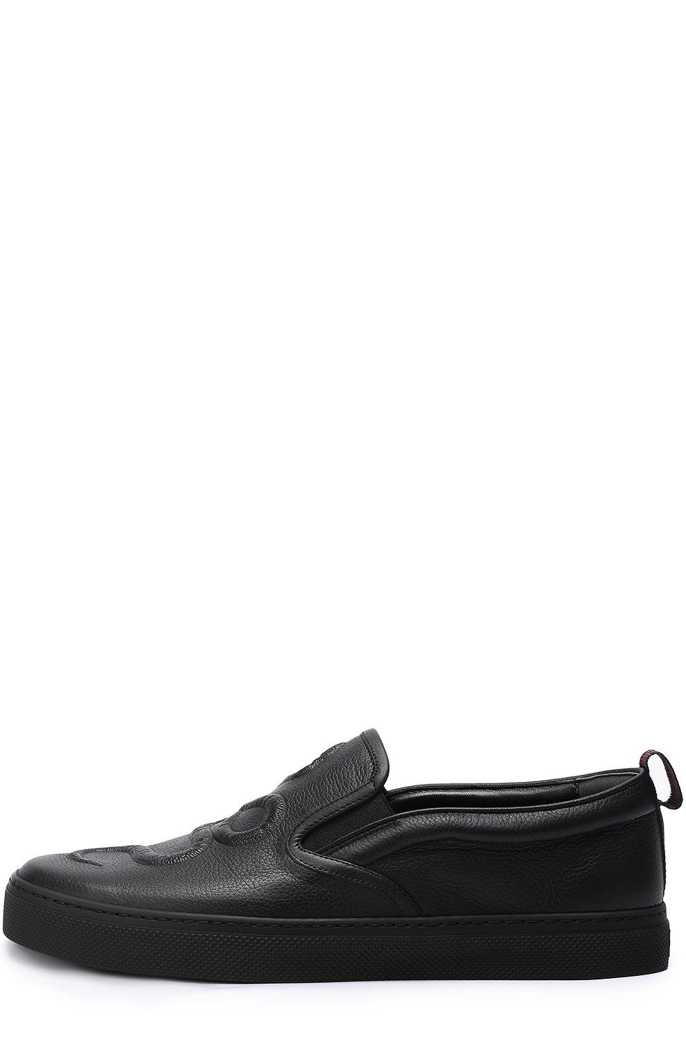 Кожаные слипоны с фактурной отделкой GUCCI, арт. 456201/BX050, фото 2