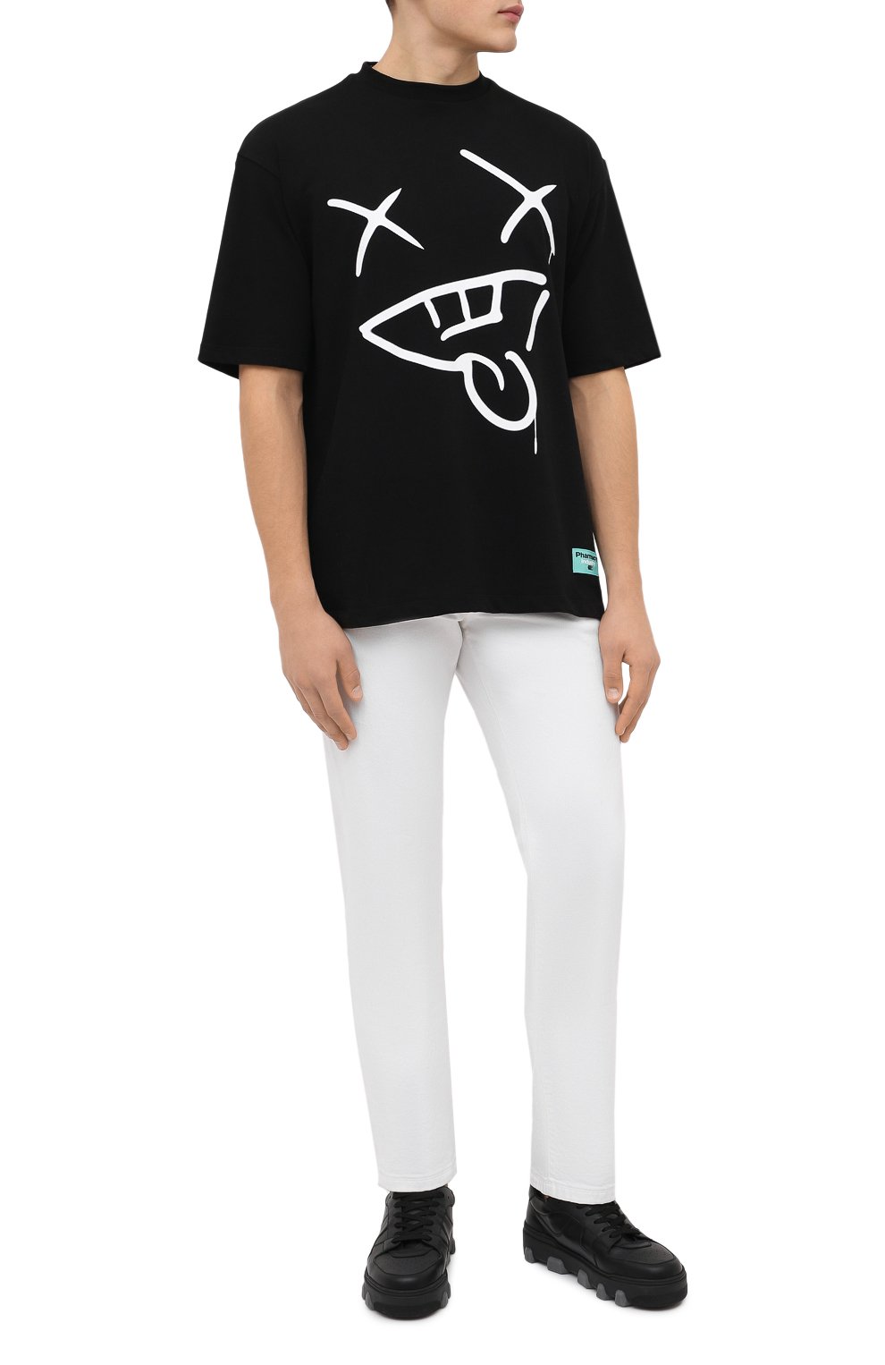 Хлопковая футболка PHARMACY INDUSTRY, арт. PHMSTMM327, фото 2