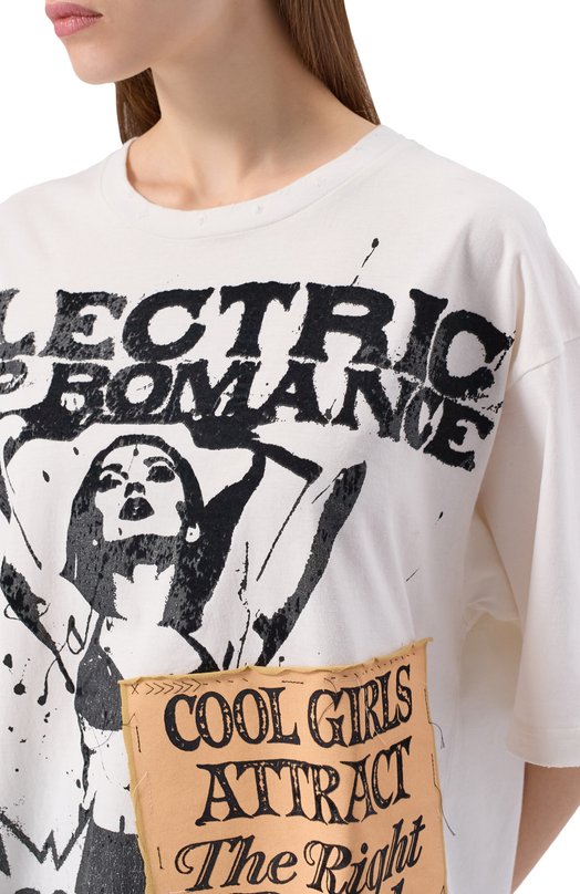 Хлопковая футболка Dolce & Gabbana F8V93T/GDDH8 Белый  F8V93T/GDDH8 Фото 5