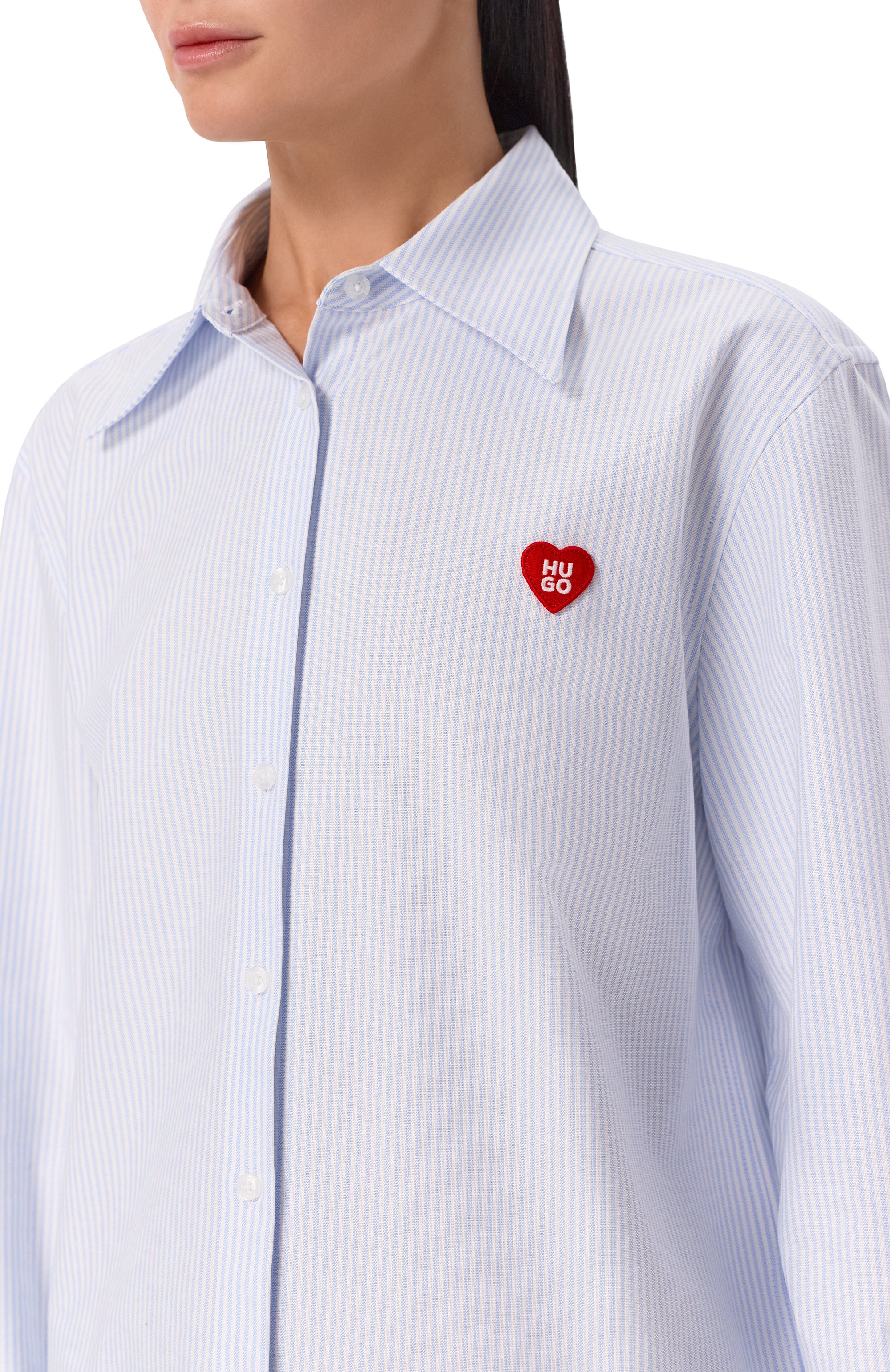 Хлопковая рубашка HUGO, арт. 50556370, фото 5