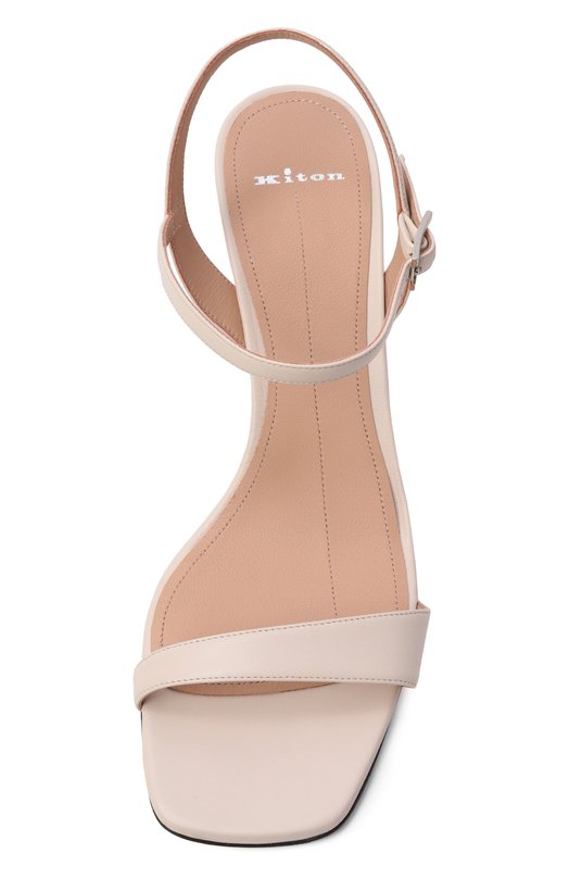 Кожаные босоножки Kiton D61838BK0524F01 Кремовый  D61838BK0524F01 Фото 6