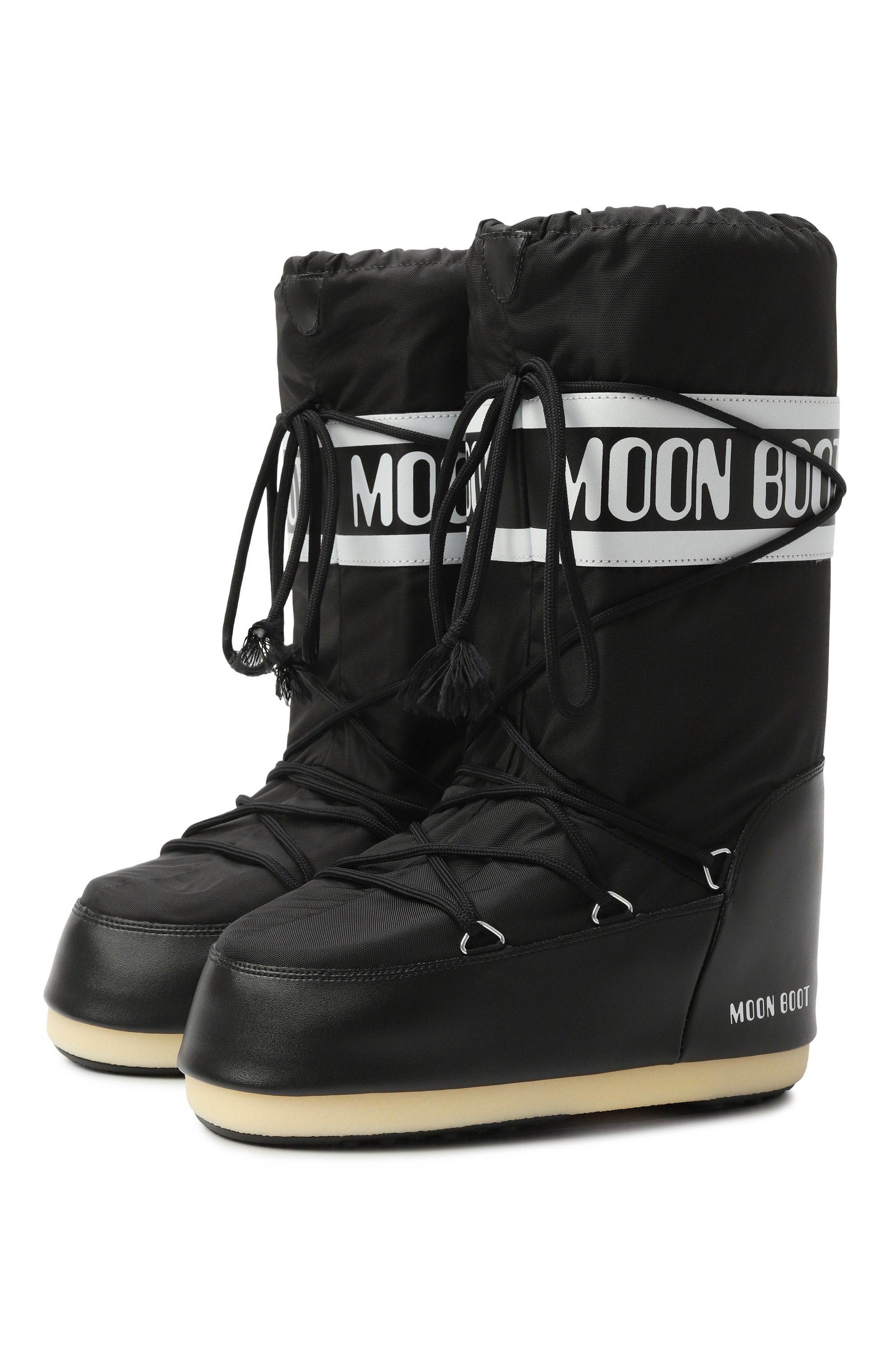 Текстильные сапоги icon MOON BOOT черного цвета по цене 24400 руб., арт. 80D1400440, фото 1 Текстильные сапоги icon MOON BOOT, арт. 80D1400440, фото 1